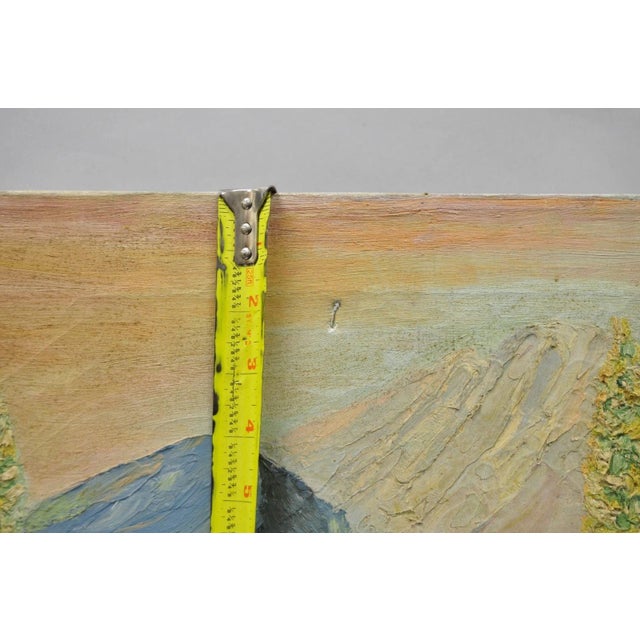 Vintage 1960's Oil on Canvas Southwestern Landscape Painting, Signed Souder For Sale - Image 9 of 12