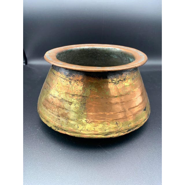 Antique Hand Forged Omani Bedouin Copper Pot For Sale - Image 9 of 10