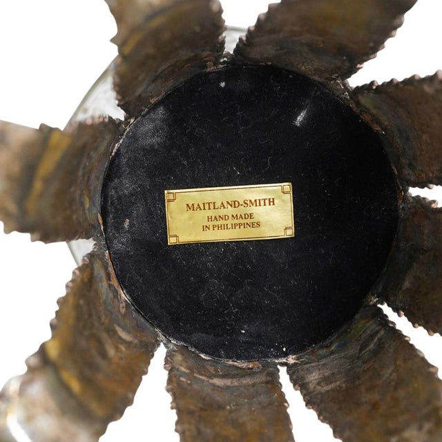 Silver Maitland-Smith Crystal Glass and Silver Plated Pineapple or Egg Form Vessel For Sale - Image 8 of 8