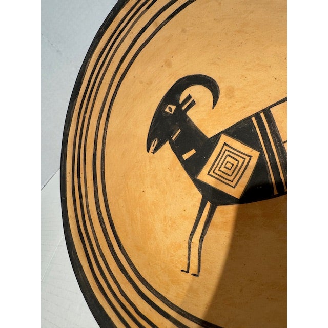 Pueblo Indian Art Ka-Ween Signed Pottery Bowl From Tesuque Pueblo, Nm For Sale - Image 4 of 7