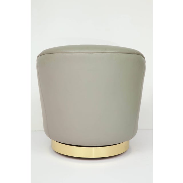 1990s 1990s Gray Ombre Leather Chair by Steve Chase For Sale - Image 5 of 10