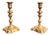 Antique Queen Ann Brass Candlesticks, 1700, Set of 2 For Sale