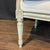 Linen Antique French Louis XVI Carved and Painted Bergère Armchairs -a Pair For Sale - Image 8 of 12