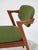 Model 42 Dining Chairs in Teak and Green Fabric by Kai Kristiansen for Schou Andersen, Denmark, 1960s, Set of 6 For Sale - Image 9 of 15
