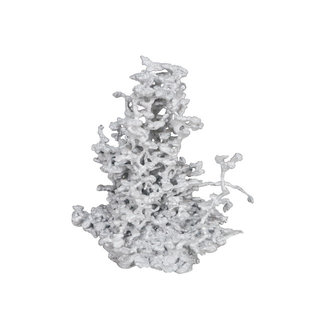 Vintage cast aluminum sculpture of a fire ant mound, sometimes referred to as anthill art. These sculptures are created by...