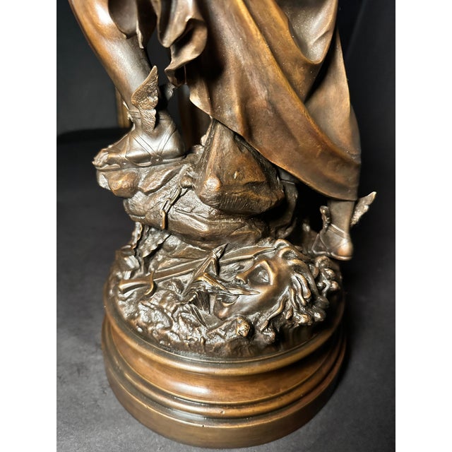 Metal Late 19th Century Bronze Group "Perseus And Andromeda" By Jean-Louis Gregoire For Sale - Image 7 of 8