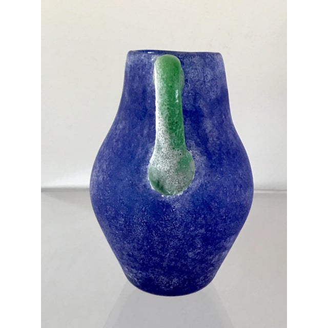 Cenedese 1970s Italian Cenedese Scavo Glass Vase For Sale - Image 4 of 12