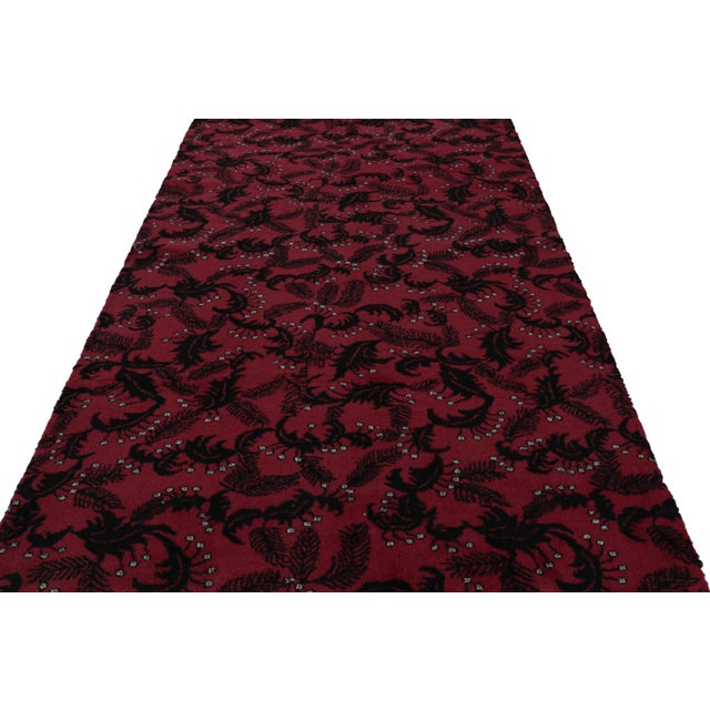 Abstract 1960s Vintage Zeki Muren Rug in Red With Abstract All Over Pattern For Sale - Image 3 of 7