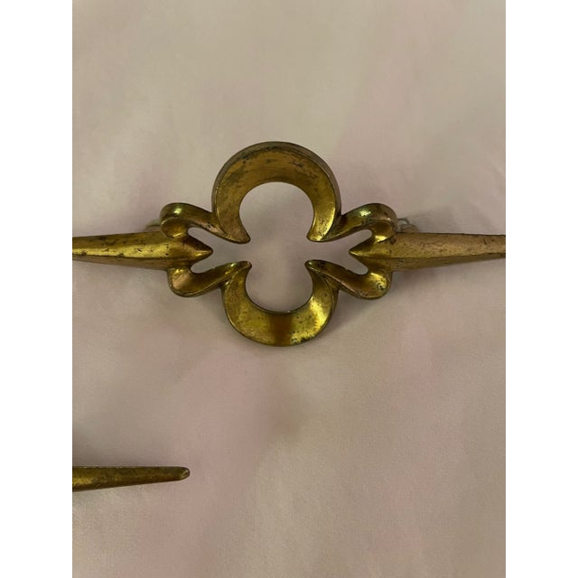 Hollywood Regency 60s / 70s Mid-Century Replacement Hardware Brass - Set of 3 For Sale - Image 3 of 12