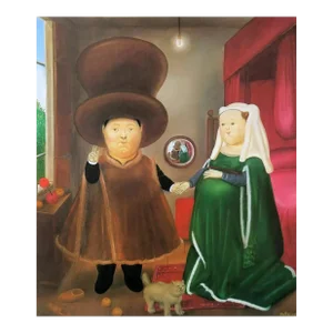 Fernando Botero 18 the Arnolfini After Van Eyck