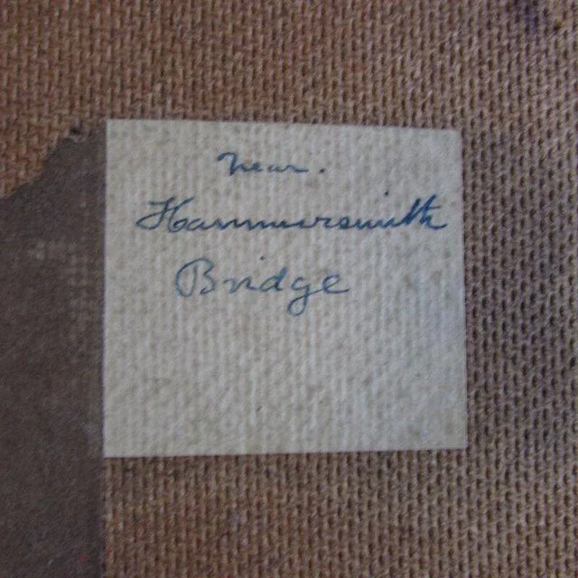 Max Hofler (British, 1892–1963) River Thames London Original Oil Painting Signed For Sale - Image 4 of 10