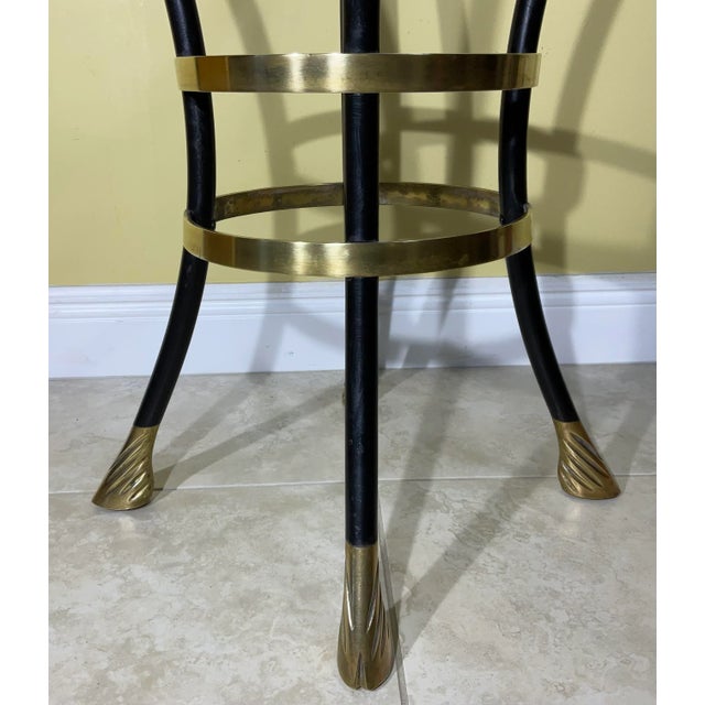 Mid-Century Modern Brass and and Iron Center Table Base , Signed b.r For Sale - Image 9 of 12