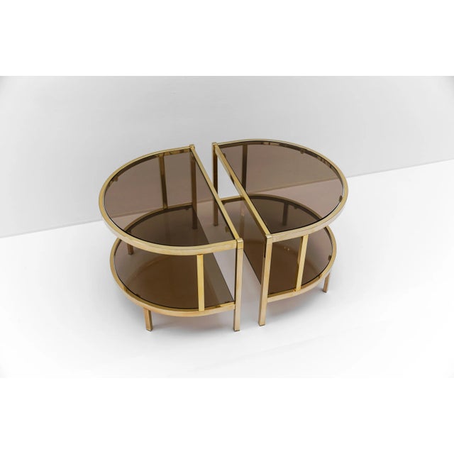 Hollywood Regency Italian Gold Plated Side Table, 1960s For Sale - Image 3 of 11