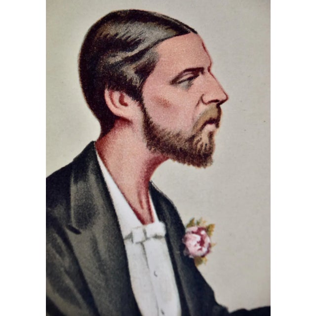 1st Violin Duke of Edinburgh: 19th C. Vanity Fair Caricature by Ape (Carlo Pellegrini), 1874 For Sale - Image 4 of 8