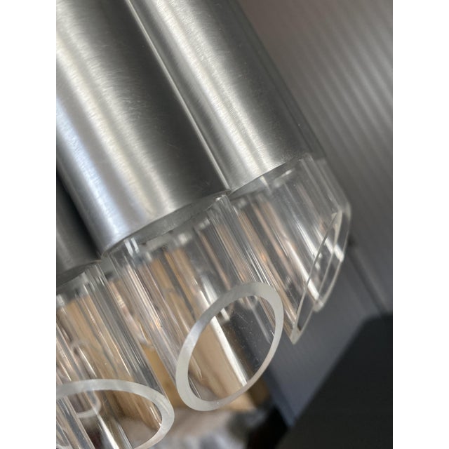 1960s Vintage B-1205 Pendant Light in Aluminum and Acrylic Glass from Raak Amsterdam, 1960s For Sale - Image 5 of 18