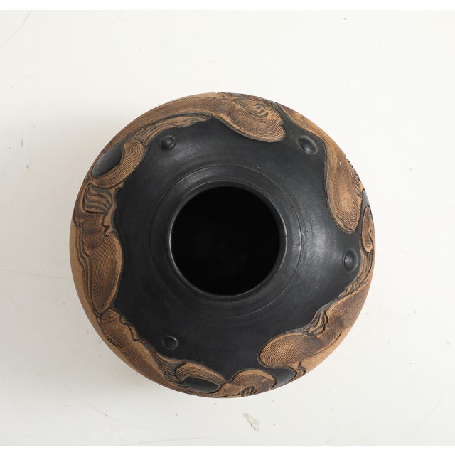 1980's "Signed" Studio Made Pottery Vase For Sale - Image 12 of 12
