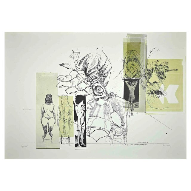 Sergio Barletta, Eros and Thanatos, Original Etching, 1970s For Sale