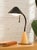 Mid 20th Century Vintage Postmodern Black & Wood Cone Desk Lamp For Sale - Image 5 of 11