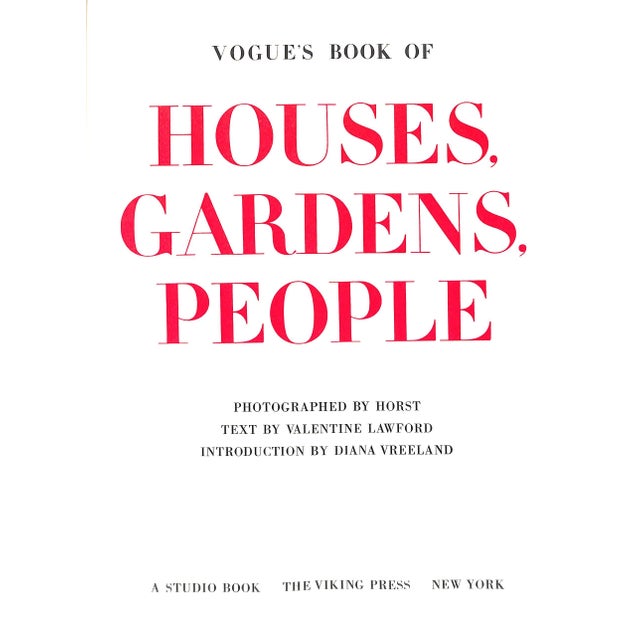 "Vogue's Book of Houses, Gardens, People" 1968 Lawford, Valentine [Text] For Sale - Image 9 of 12