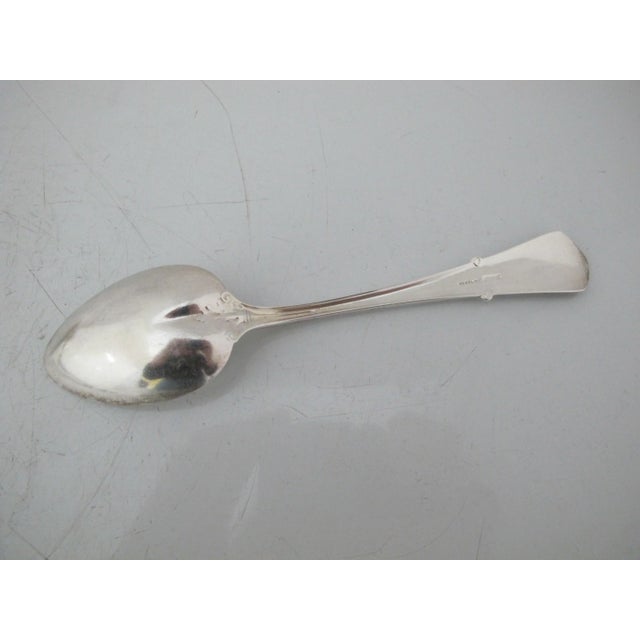 Gorham Sterling Silver Swiss 1870 Pattern 6.75" Tablespoon Set of 4 E Mono For Sale In Portland, OR - Image 6 of 7