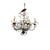 French Country French Pair of Wrought Iron and Crystal Branch Chandeliers For Sale - Image 3 of 10