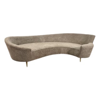 Curved Sofa, Attributed to Federico Munari, Italy, 1960s For Sale