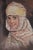 Vintage Oil on Canvas a Portrait Painting of a Young Girl For Sale - Image 10 of 13