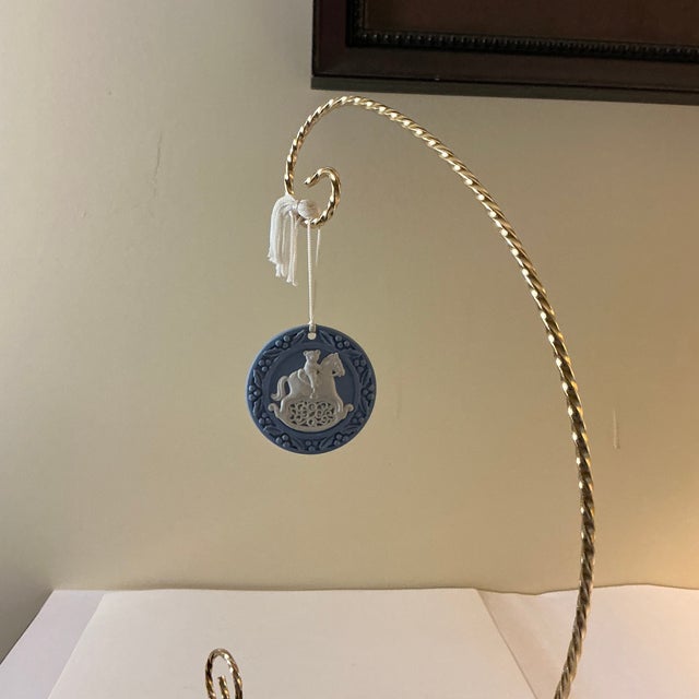 1990s Wedgewood Jasperware Christmas Tree Ornaments - Set of 3 For Sale - Image 9 of 12