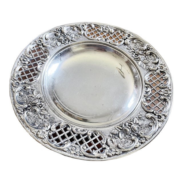 Antique Tiffany & Co Silver Plated Dessert Stand For Sale