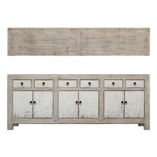 Amalfi Buffet Cabinet - Two Tone - Antique Off White For Sale