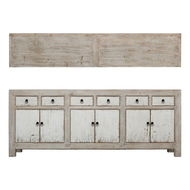 Amalfi Buffet Cabinet - Two Tone - Antique Off White For Sale
