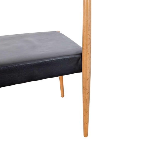Mid-Century Walnut and Leather Chairs from Lübke, Set of 6 For Sale - Image 9 of 11