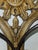 Charming European Style carved wall sconces with intentional distressed paint. 2 arm iron pricket candleholers on each...