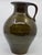 Mid-Century Modern Olive Green Ceramic Pitcher Vase from Saint Clément, France, 1960 For Sale - Image 3 of 11