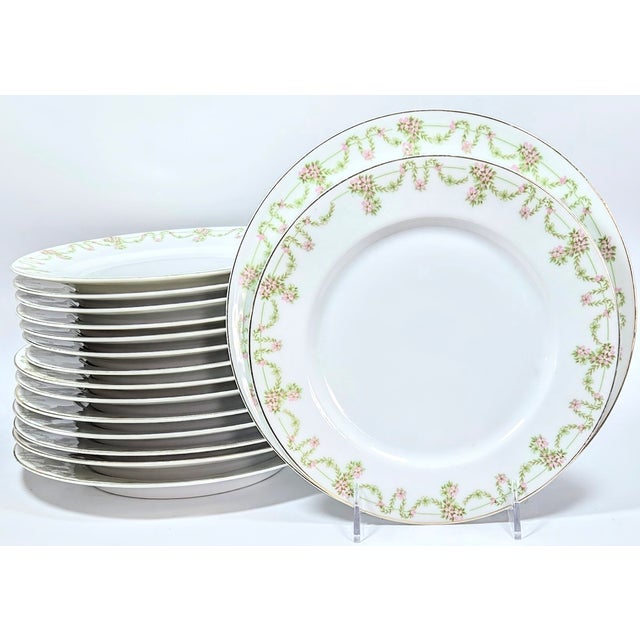 Rose Ropes of Roses China- Set of Sixteen For Sale - Image 8 of 10