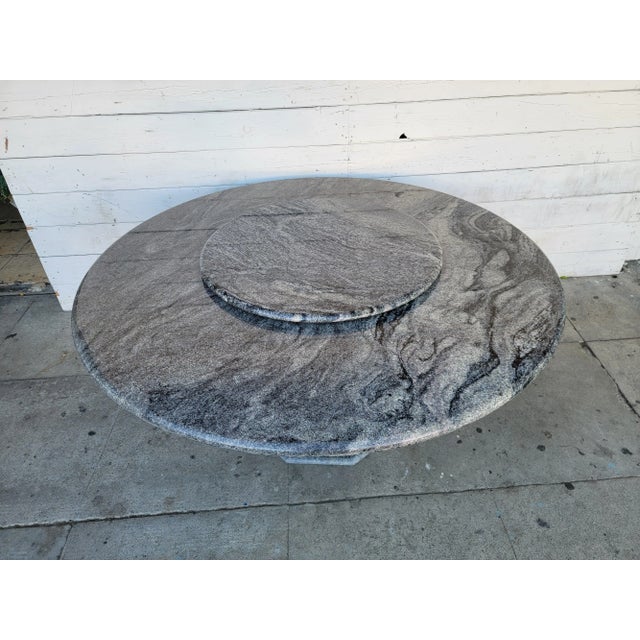 Mid-Century Modern 1970s Mid Century Modern Granite Dining Table For Sale - Image 3 of 18