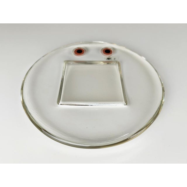 1970s Italian Murano Glass Ashtray with Red Murrine from Veart, 1970s For Sale - Image 5 of 7