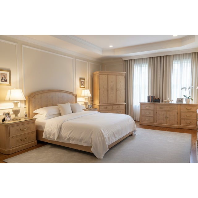 Vintage Drexel Heritage Corinthian Triple Dresser & Mirror Set