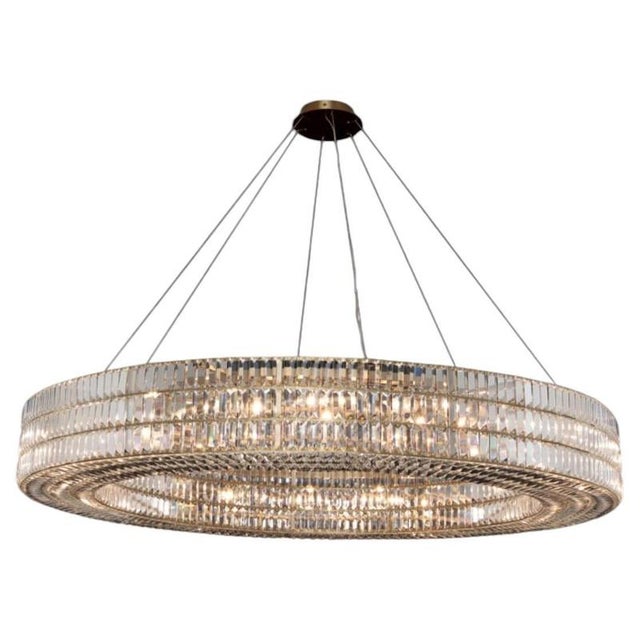 Collection Orione Chandelier in Metal and Crystal by Jago For Sale - Image 6 of 6