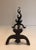 Black Cast Iron and Wrought Ironandirons, French, circa 1940 - A Pair For Sale - Image 8 of 13