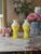 Pair of Late 19th-Century Victorian White & Yellow Overlay Art Glass Vases For Sale In Detroit - Image 6 of 8