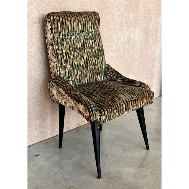 Italian Mid-Century Modern Set of 4 Chair in the Gio Point Style For Sale - Image 18 of 18