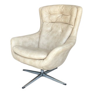 Overman Lounge Chair in Leather, 1960s For Sale