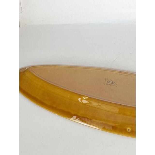 Brown Brown Oval Ceramic Dish, France, 1970s For Sale - Image 8 of 14