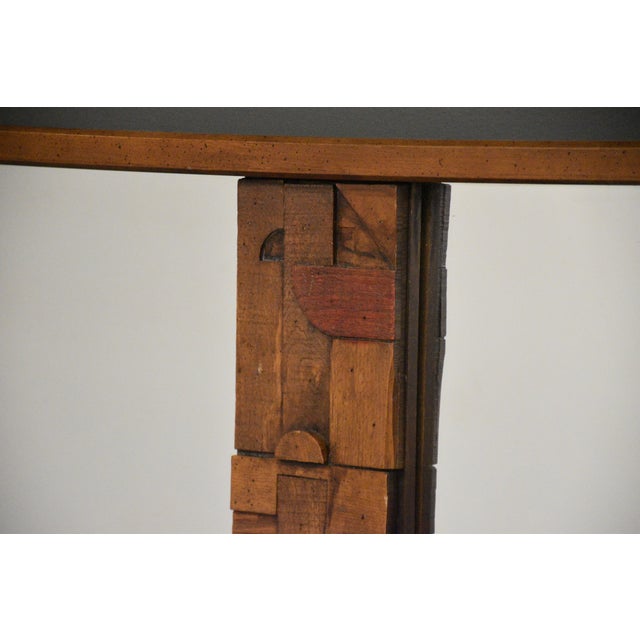 Brutalist Brutalist MCM Lane Pueblo Walnut Mirror For Sale - Image 3 of 6