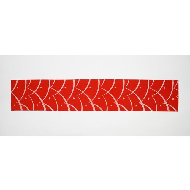 Japanese Ceremonial Silk Table Runner by Renaras For Sale - Image 6 of 7