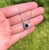 Sapphire Pendant Necklace With Earth Mined Diamonds in Solid 14k Gold, Round 6mm For Sale In Columbus - Image 6 of 9