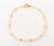 Contemporary 18k Rose Gold, Multicolor Gemstones, and Button Pearl Necklace For Sale - Image 3 of 8
