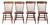 Antique Plank Seat Farmhouse Windsor Dining Chairs Set of 4 For Sale