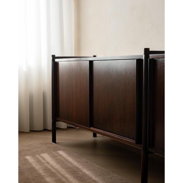 1960s Rosewood Archimede Sideboard by Hirozi Fukuoh for Gavina, 1960s For Sale - Image 5 of 18